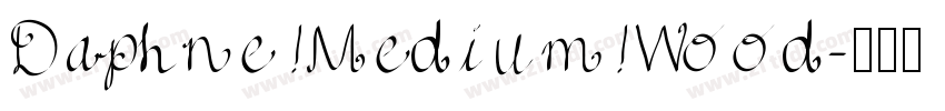 Daphne Medium Wood字体转换
